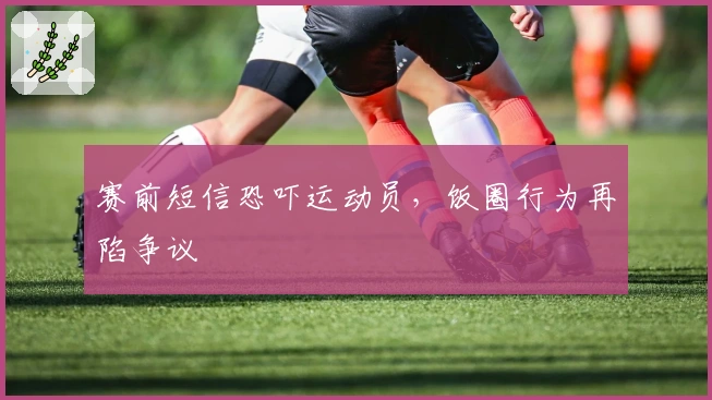 赛前短信恐吓运动员，饭圈行为再陷争议